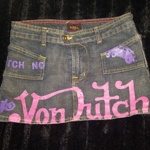 Von Dutch Jean skirt (girls size 12)